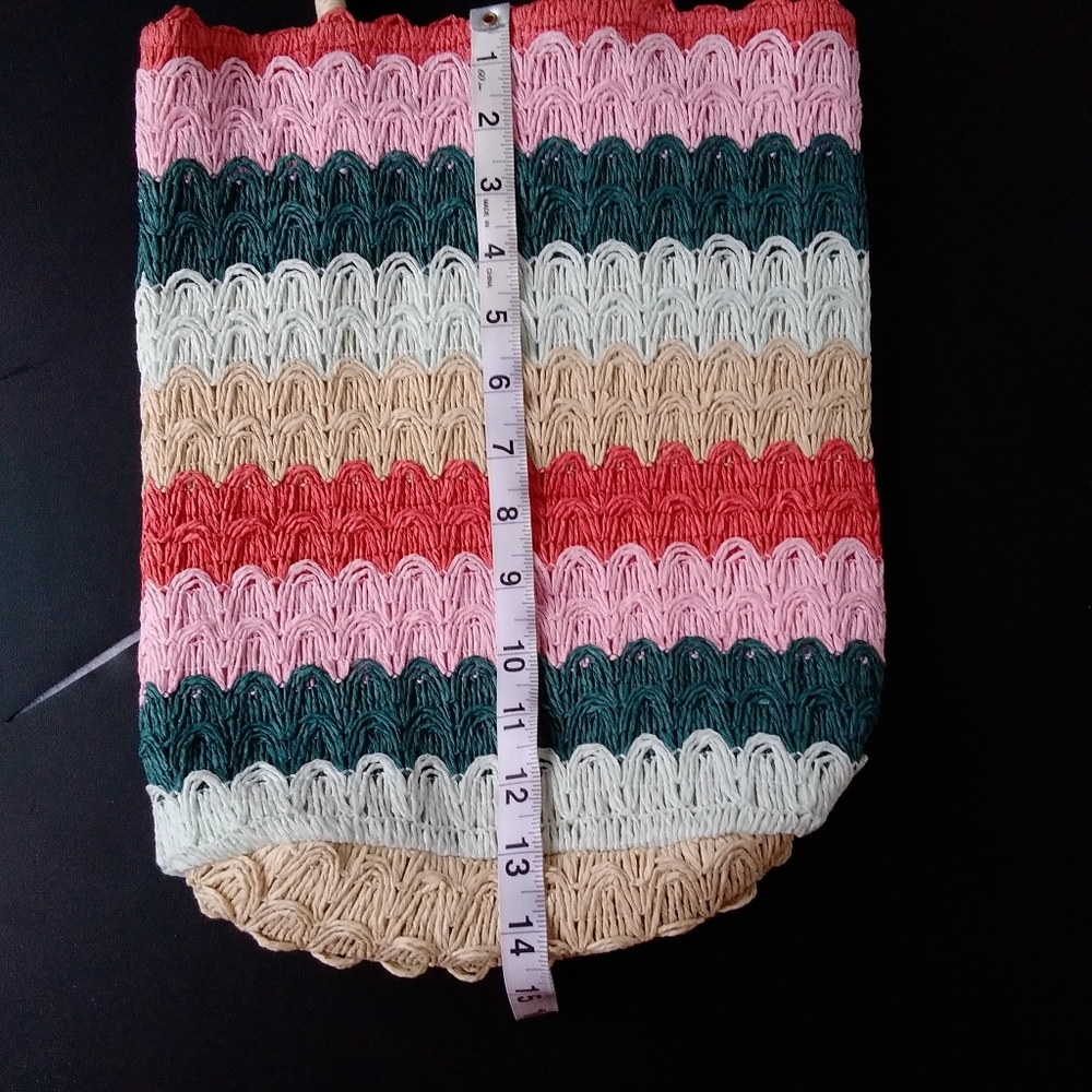 Art Class Macrame Rainbow Patterned Tote Bag - image 8